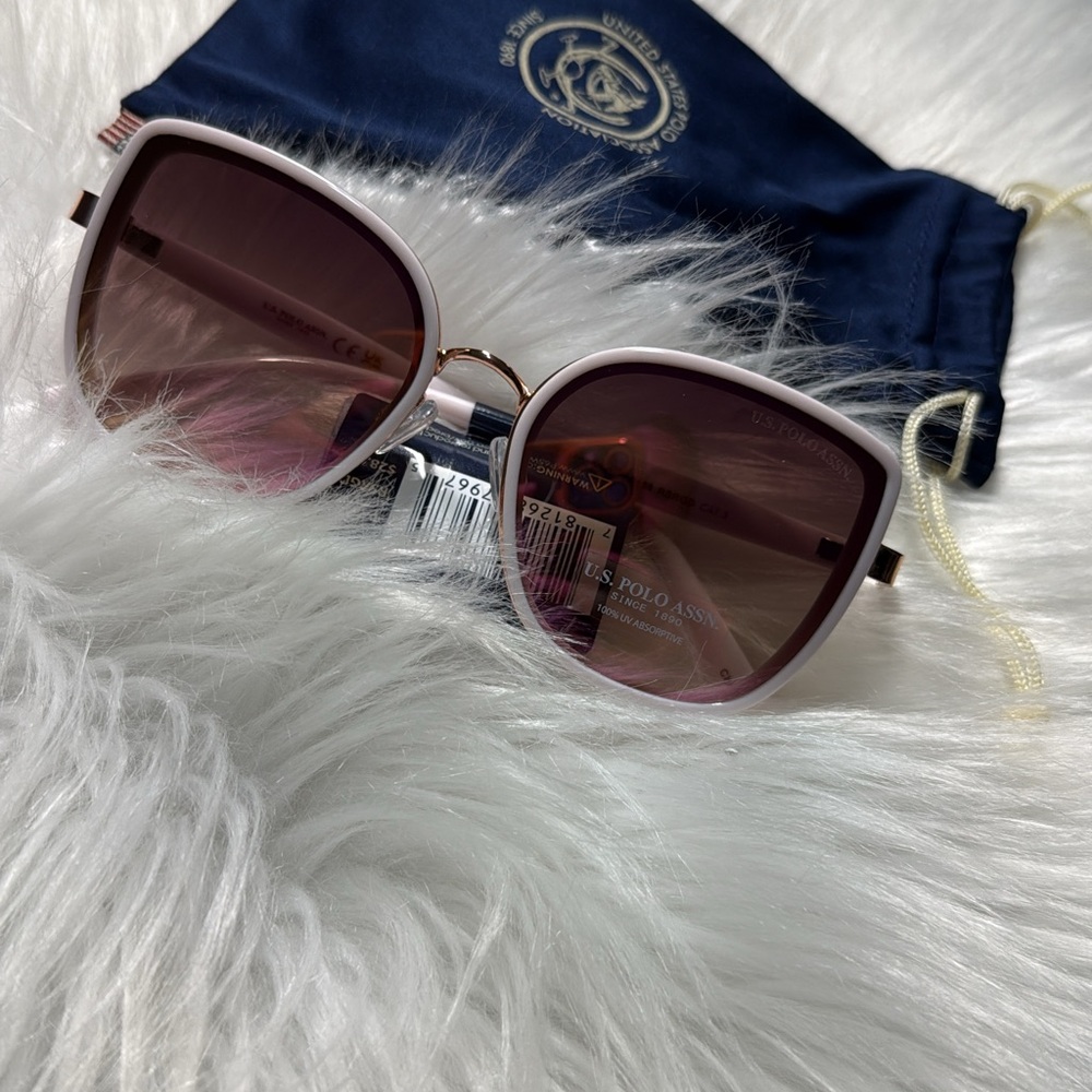 U.S. Polo Assn. Women's Rose-Tinted Sunglasses